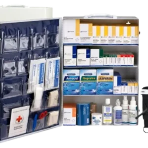 150-Person 4 Shelf First Aid Metal Cabinet, ANSI B, Without Medications, 1462 pieces