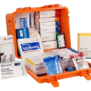 50 Person ANSI A Unitized Plastic Waterproof First Aid Kit, ANSI 2021 Compliant, 255 pieces